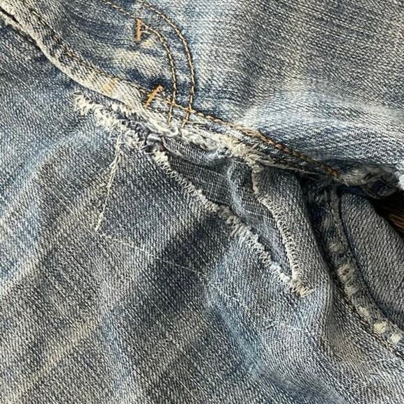 Levi's Womens 521 Too Super Low Boot Cut Jeans Denim Medium Wash Blue Size 9 - Picture 3 of 11